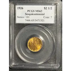 1926 $2.50 Sesquicentennial