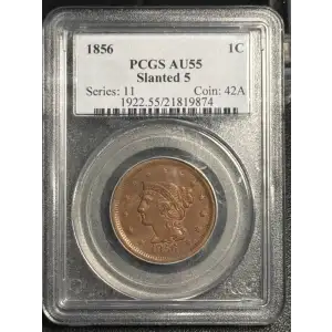 1856 1C Slanted 5, BN
