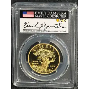 2023-W $100 American Liberty High Relief .9999 Fine Advanced Release Emily S. Damstra, DCAM