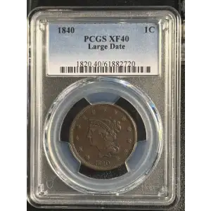 1840 1C Large Date, BN