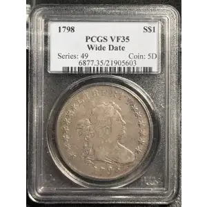 1798 $1 Wide Date
