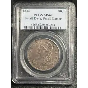 1834 50C Small Date, Small Letters