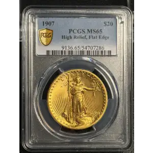 1907 $20 High Relief, Flat Edge (3)