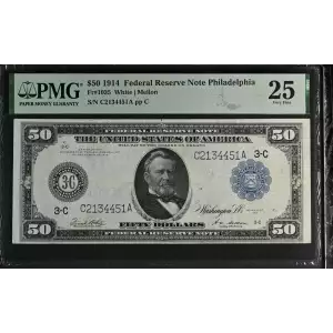 $50 1914 Red Seal Federal Reserve Notes 1035