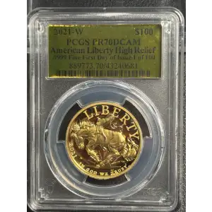 High Relief $100 Gold