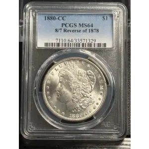 1880-CC $1 8/7 Reverse of 1878