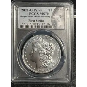 2021-O Privy $1 Morgan Dollar 100th Anniversary First Strike