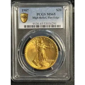 1907 $20 High Relief, Flat Edge (3)