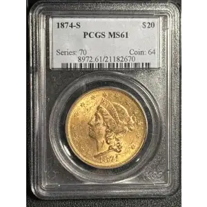 1874-S $20