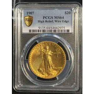 1907 $20 High Relief, Wire Edge (3)