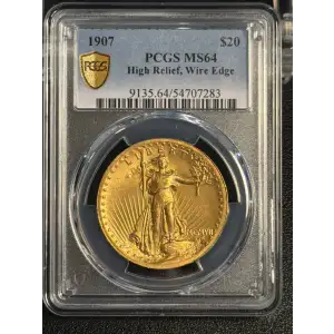 1907 $20 High Relief, Wire Edge (3)