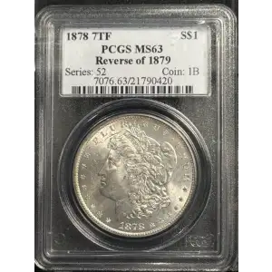1878 7TF $1 Reverse of 1879
